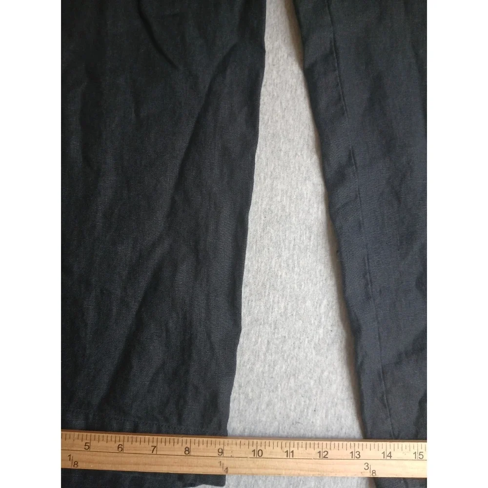 J Jill Pants Large Love Linen Wide Leg Ankle Comfort Pull On Minimalist